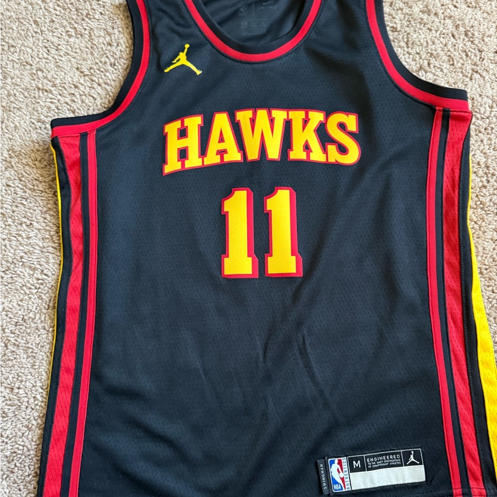 NBA Black and Yellow Hawks Jersey
